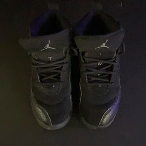 Little Kids Jordan Retro 12 Black Rush Size 1Y
